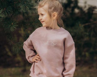 Pull oversize à col rond SIS | correspondant | famille | Frère et soeur