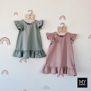 Matching Sister Dresses Set – Ruffle Cotton Dresses for Toddler and Girl | Handmade Summer Outfits