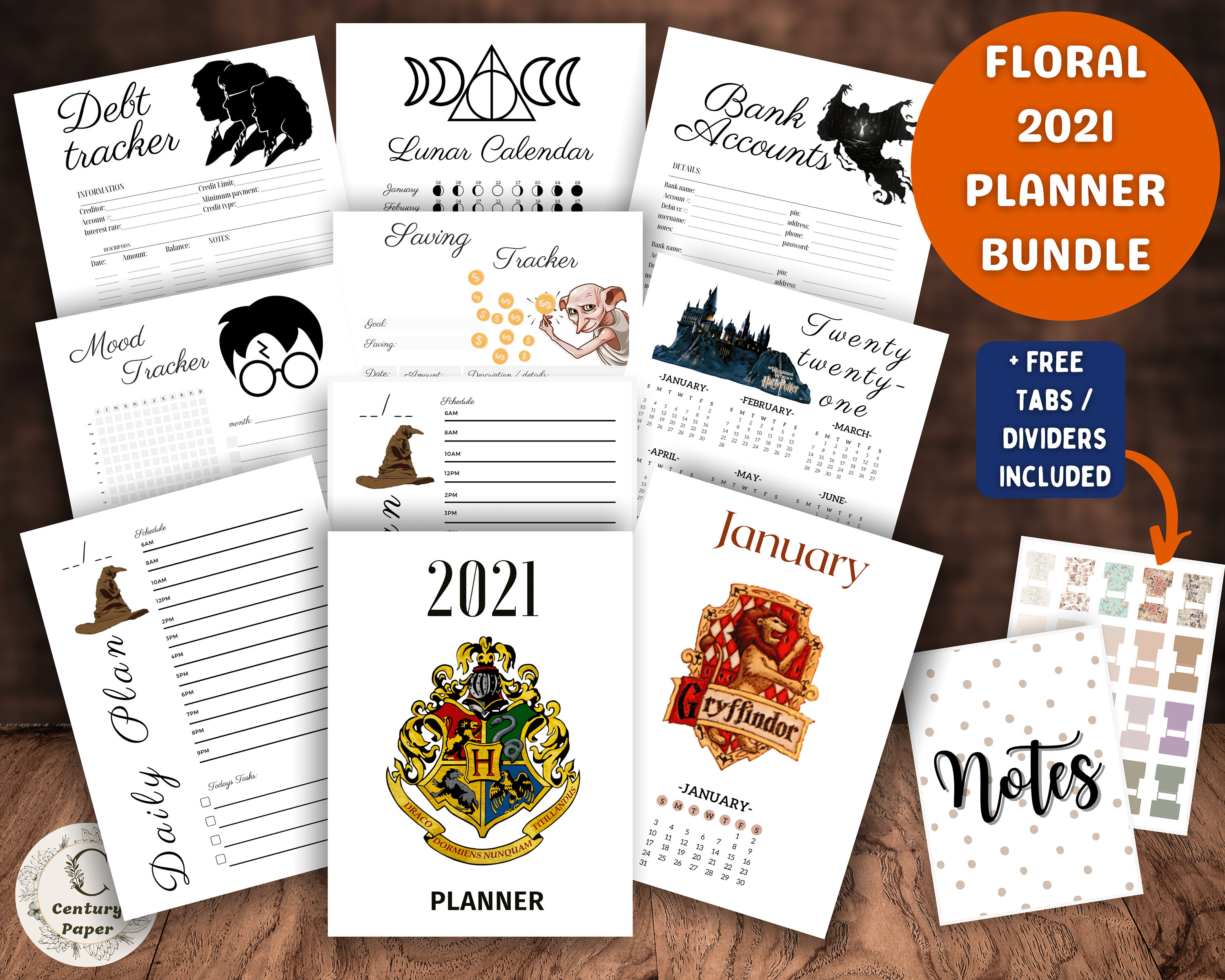 Harry Potter Planner Printable Witch Planner harry potter | Etsy
