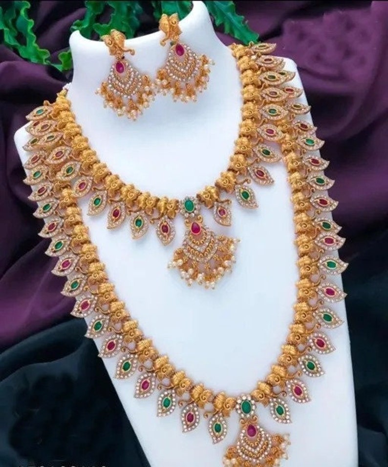 Traditional South Indian Bridal Wedding Wear Jewelry Set 1 Etsy