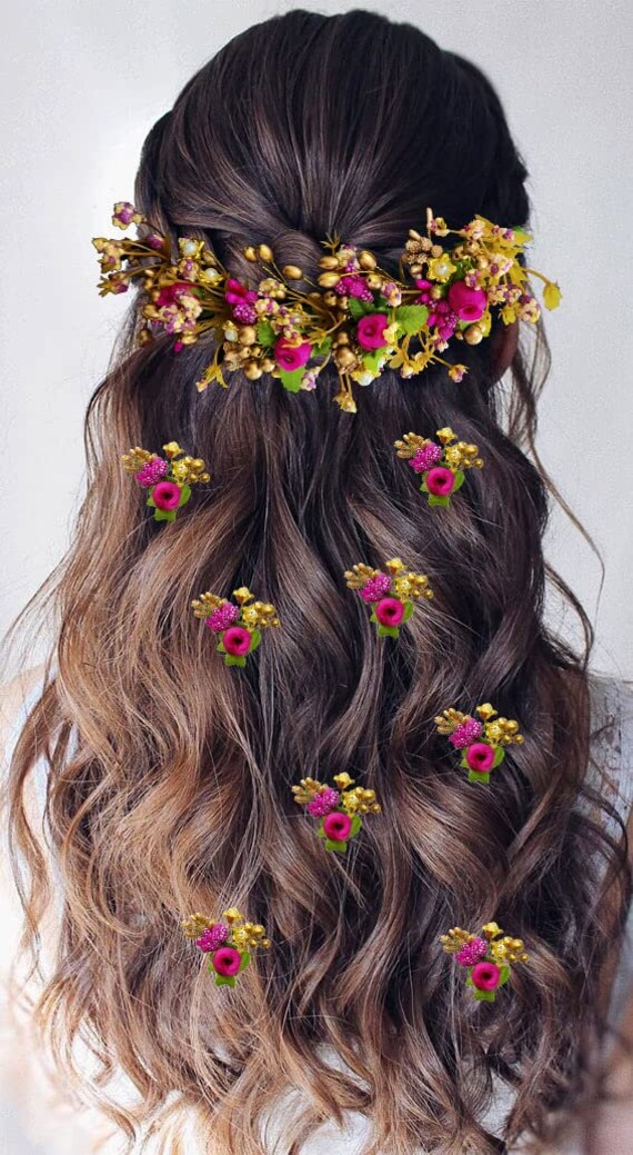 Beautiful Hair Accessories Artificial Flower Hair Pins - Etsy Beautiful Hair Accessories Artificial Flower Hair Pins - Etsy