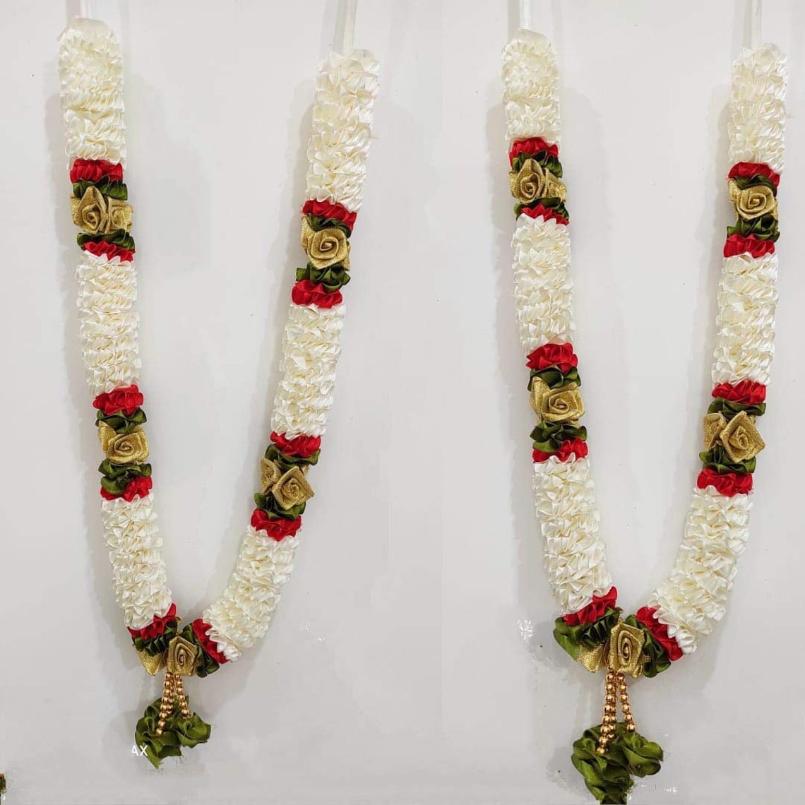 Pair Artificial Flower Garland Puja Mala Set of 2 Wedding Etsy UK