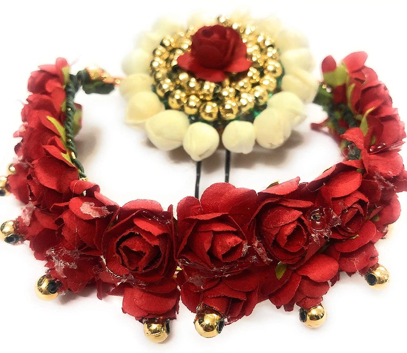 Traditional Indian Hair Accessories Gajra Artificial Flower Etsy