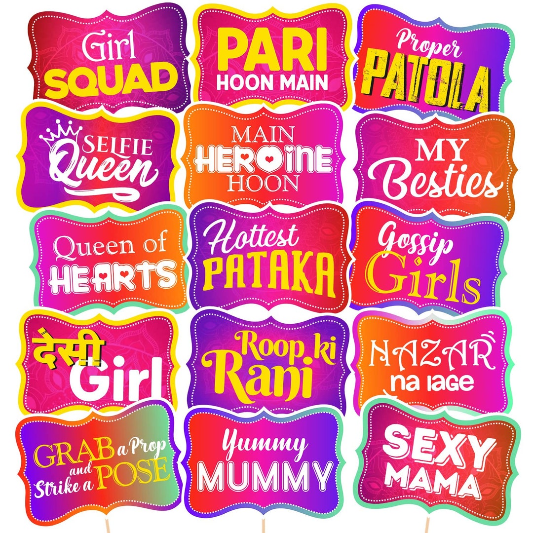 15-pcs-indian-kitty-party-photo-booth-props-indian-etsy