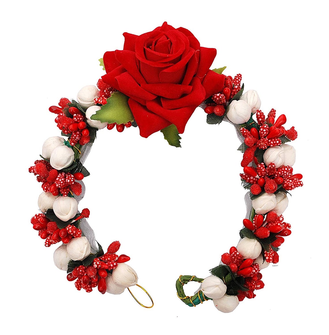 Indian Hair accessories Pink Gajra Artificial Flower Jewelry Etsy