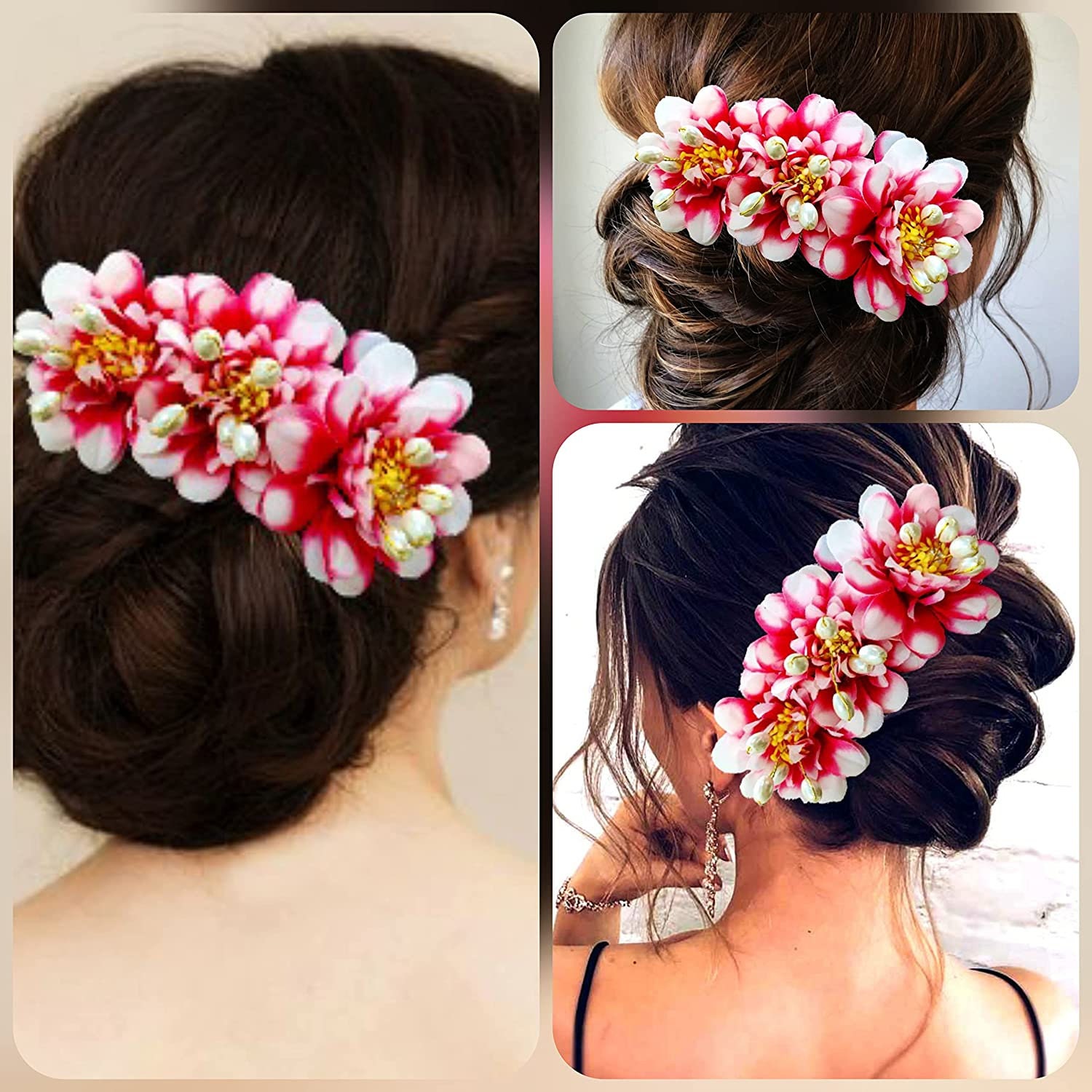 Traditional Indian Hair Accessories Gajra Artificial Flower - Etsy Australia Traditional Indian Hair Accessories Gajra Artificial Flower - Etsy Australia