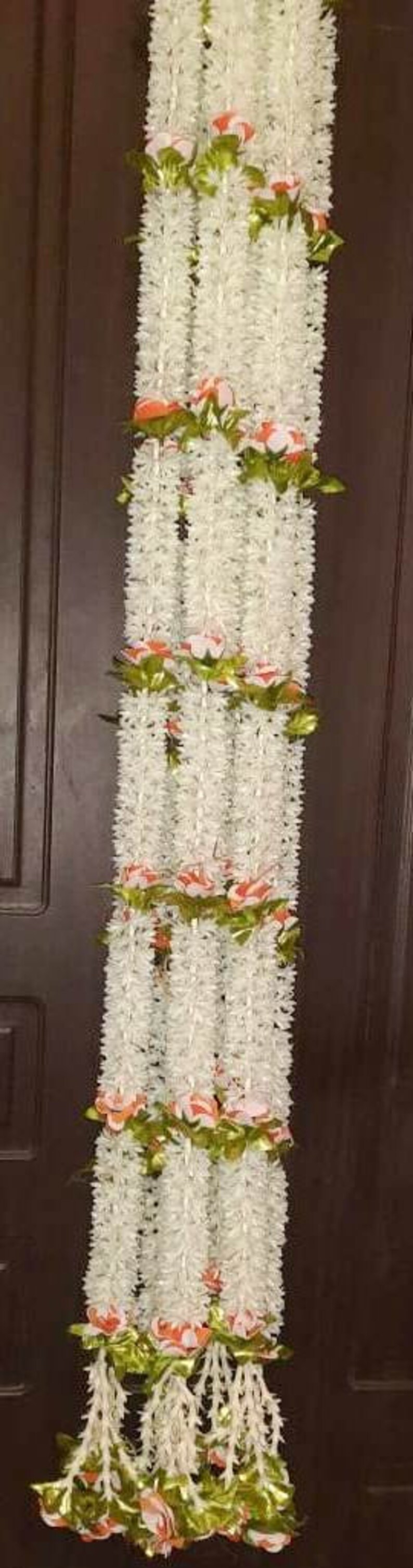5 Pcs Door Hanging Jasmine Garland With White Jasmine Flowers Etsy