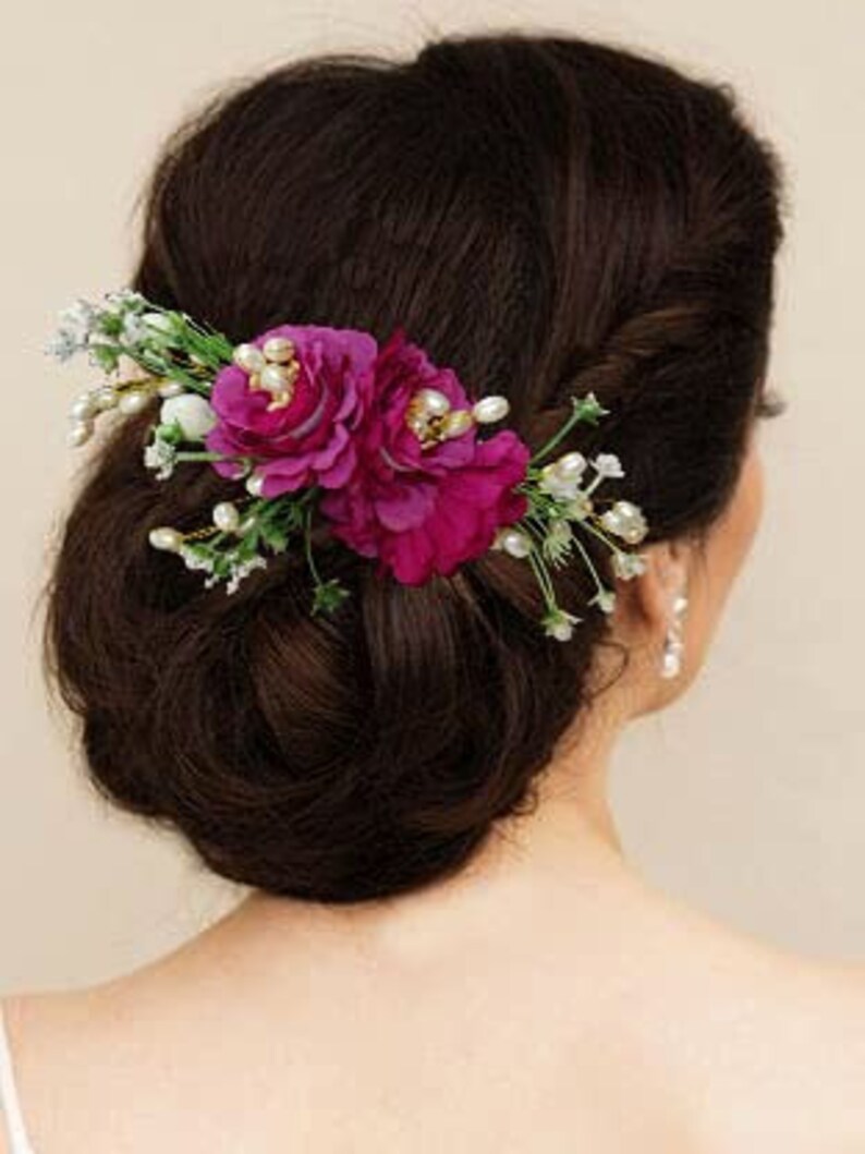 Traditional Indian Hair accessories Gajra Artificial Flower Etsy