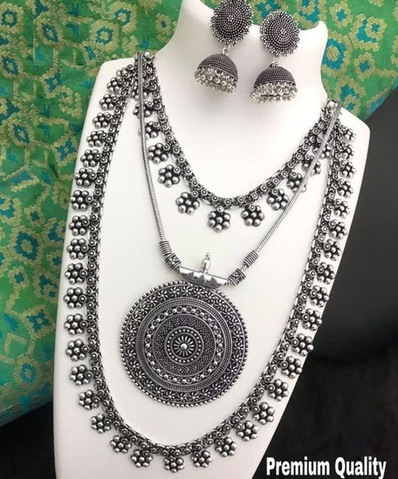 German Silver Necklace Set 