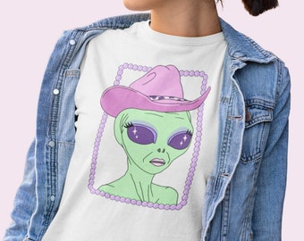 Alien Cowboy Tshirt version 2