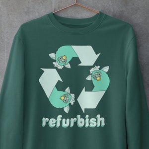 refurbished furby crewneck