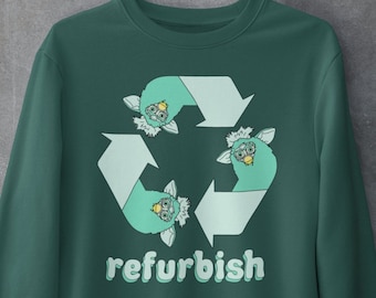 refurbished furby crewneck