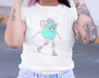 Roller Derby Furby Tshirt Unisex Heavy Cotton Graphic Tee