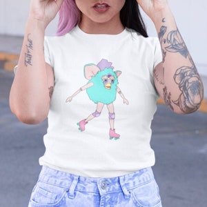 Roller Derby Furby Tshirt Unisex Heavy Cotton Graphic Tee
