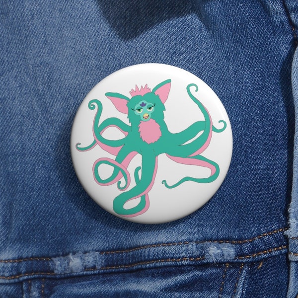 Furby Octopus Oddbody 90s Nostalgia Pin