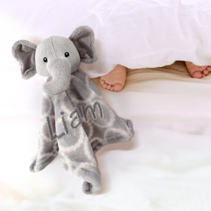 Customized Ultimate Elephant Set Plush Bathrobe, Toy, Blanket, and Security, The Perfect Baby Gift image 6