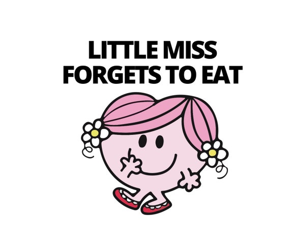 Little Miss Forgets to Eat  Meme Sticker Decal - Etsy