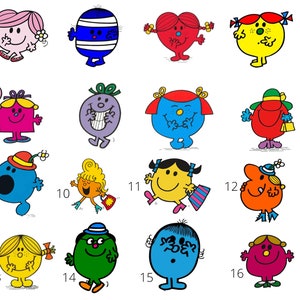 Little miss custom stickers, little miss,mr.men sticker custom stickers,meme stickers, decal stickers,water bottle stickers,stocking stuffer