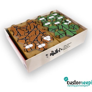 18XX compatible Tray for Tiles | Storage solution | Boardgame insert | Boardgame organizer