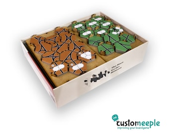 18XX compatible Tray for Tiles | Storage solution | Boardgame insert | Boardgame organizer