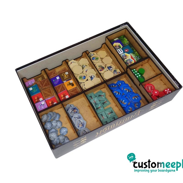 Castles of Burgundy compatible Insert | Board organizer