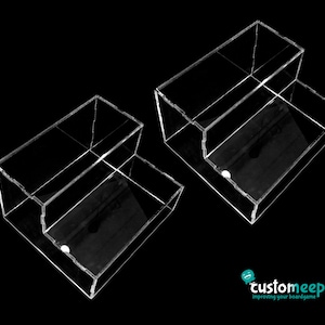 2 x Display ladder for ikea DETOLF cabinet