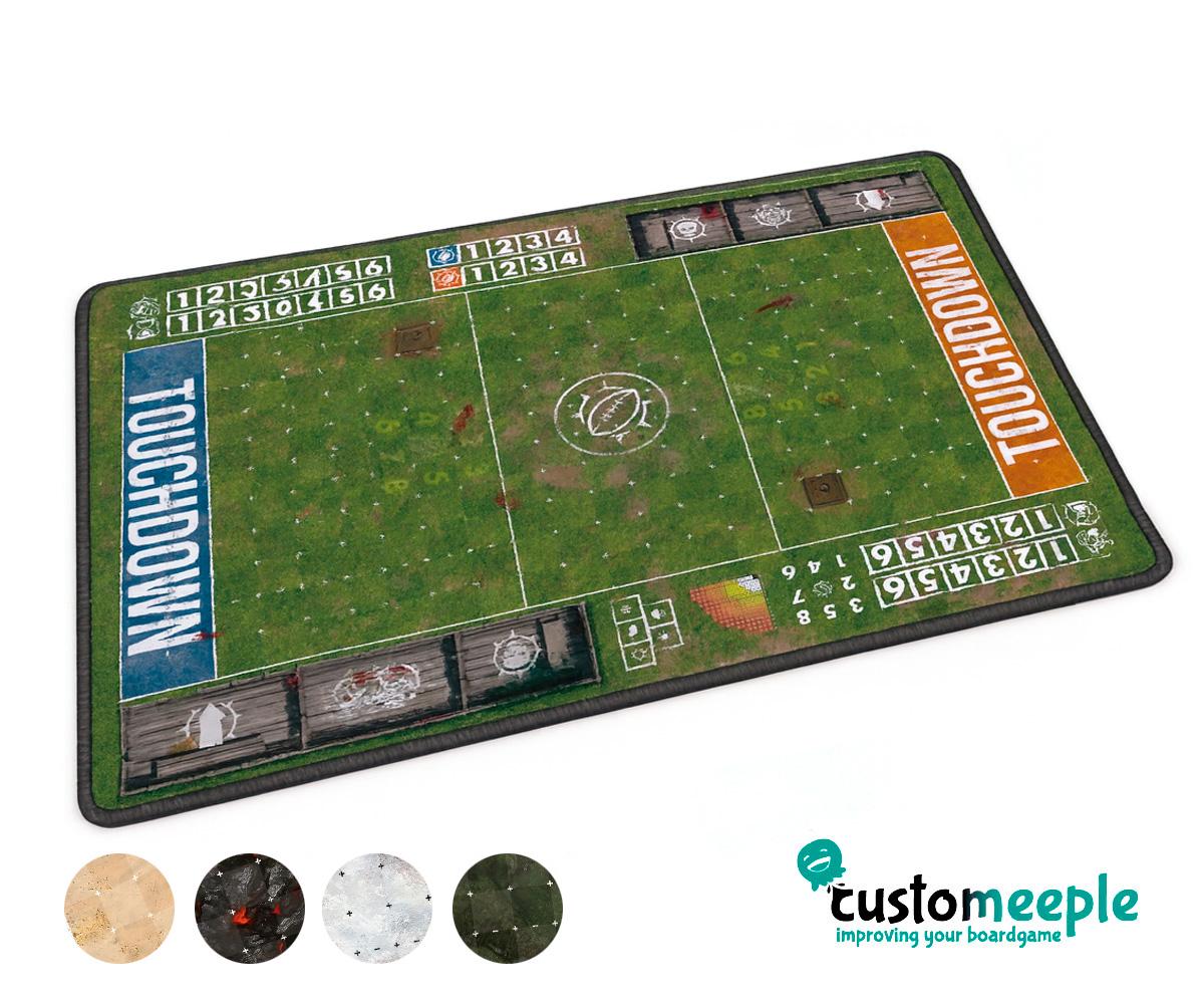 🎲 Wargame Mat 60x44 Pulgadas – Tapete De Goma Con Líneas De Despliegue Para Warhammer 40k, Actualizado Y Fácil De Almacenar
