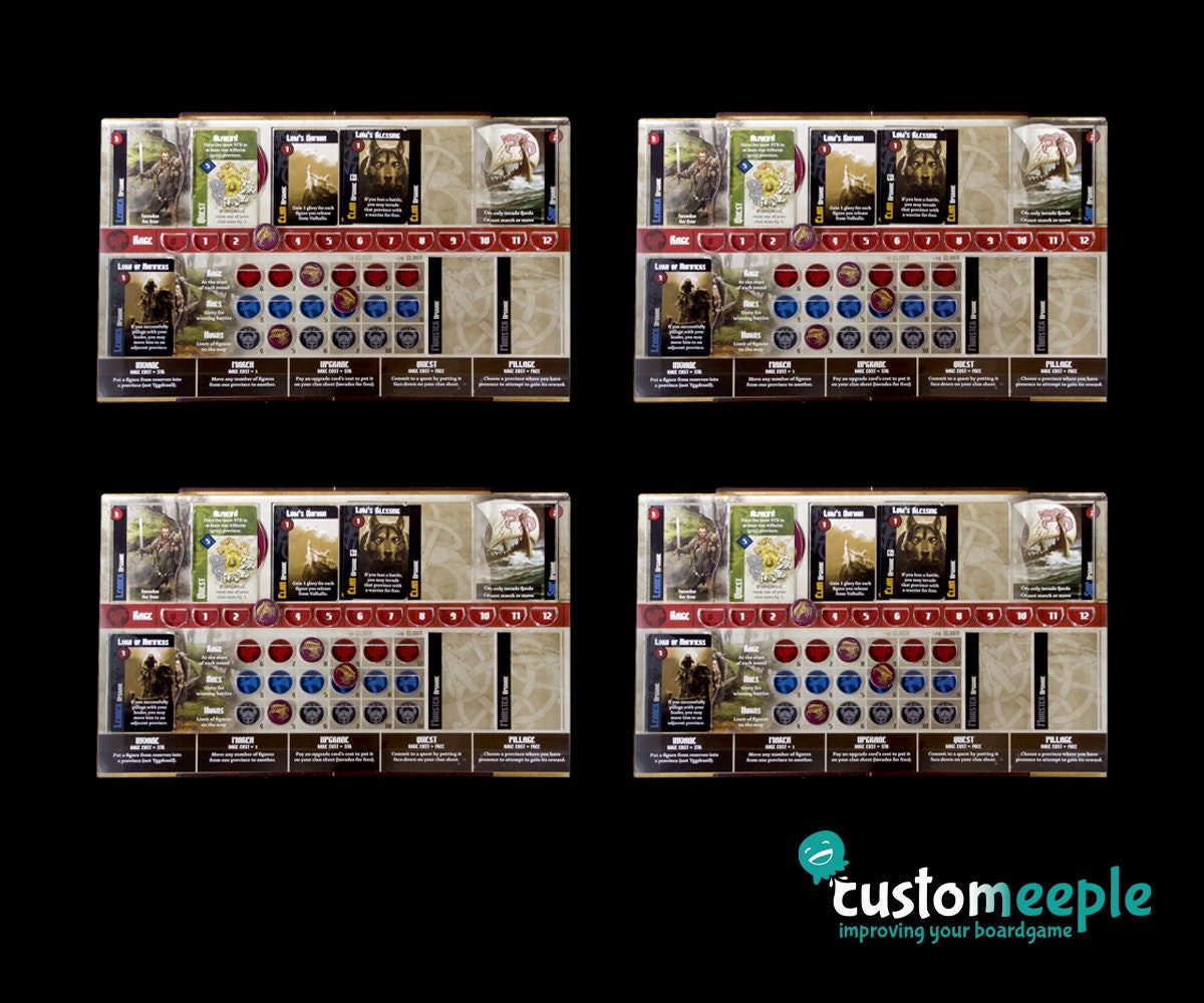 Blood Rage Compatible overlay (4 Units)