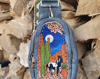 Handpainted Sling Bag