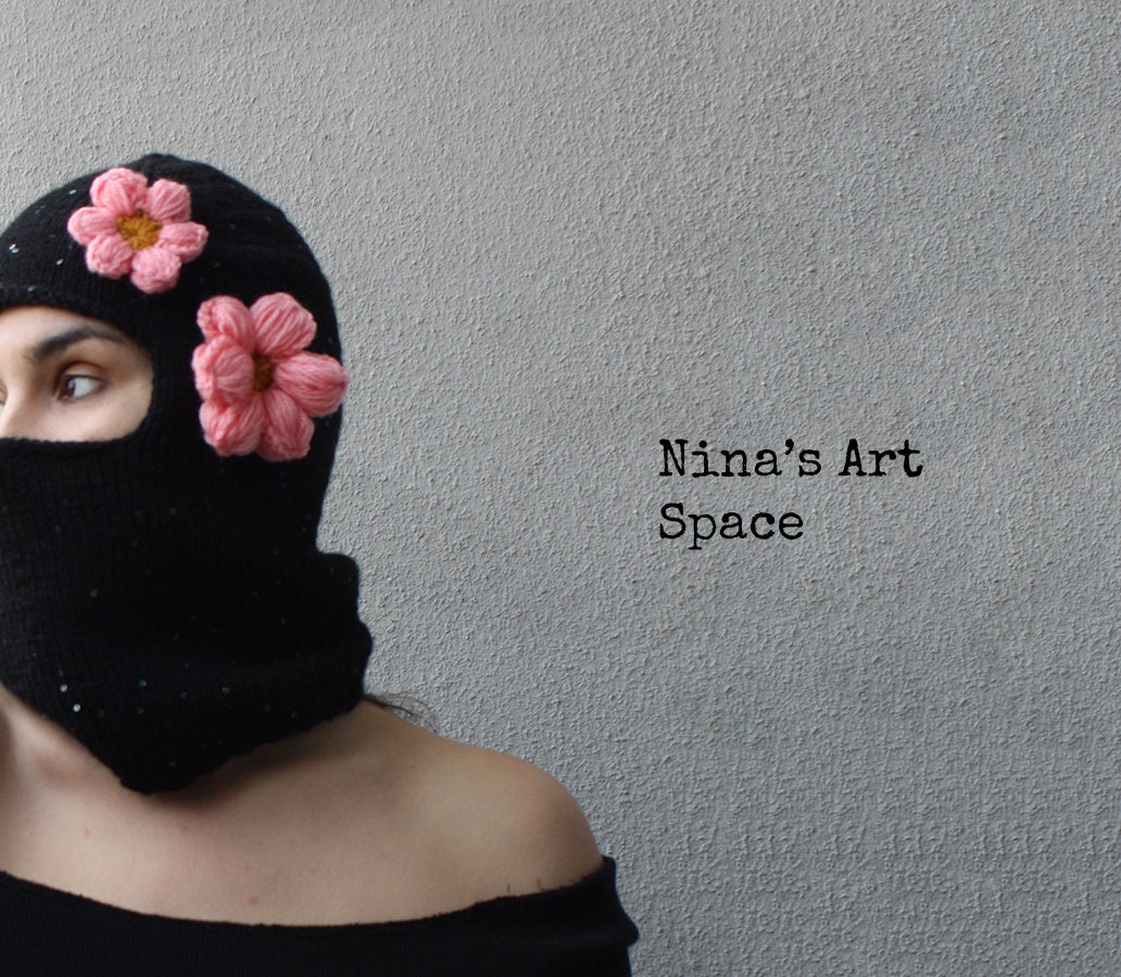 Flower Balaclava - Etsy Flower Balaclava - Etsy