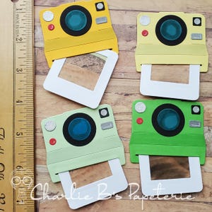 Instant Camera Die-Cut Embellishments (Set of 4)