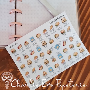 Leuke Kawaii Mini Planner-herinneringsstickers Koop 1 of kies 5 vellen uit ELKE Mini Planner-aanbieding