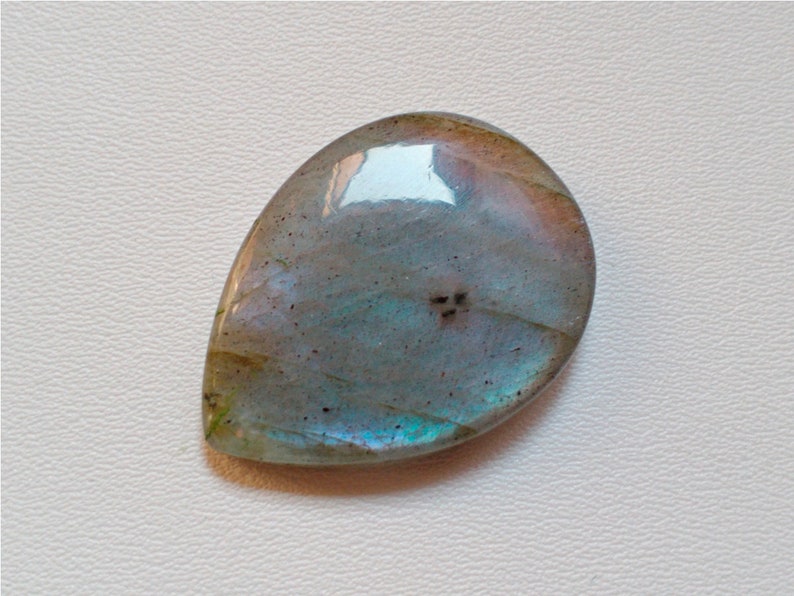 Top Quality Silver Pendant Jewelry Making Stone 36X27X6 mm 55 Crt Natural Cabs AAA+++Rare Unique Fire Labradorite Cabochon