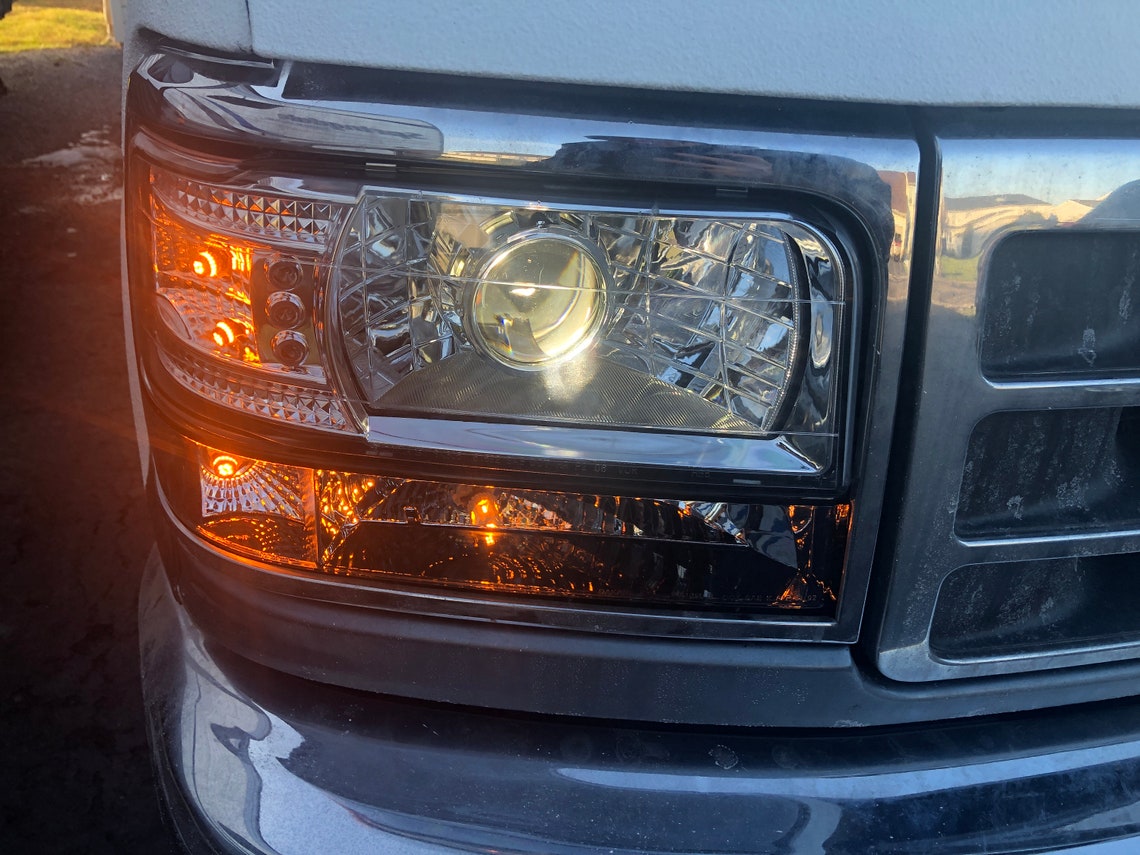 Ford OBS Headlight 19941996 Euro F250 F350 F150 Headlights Etsy