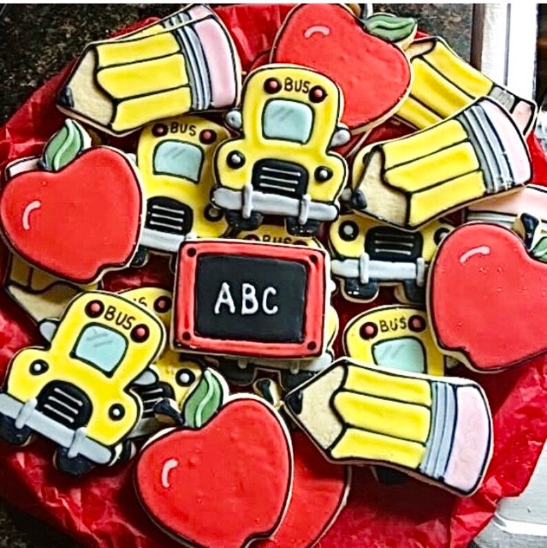 Back to School Teacher Sugar Cookies Etsy