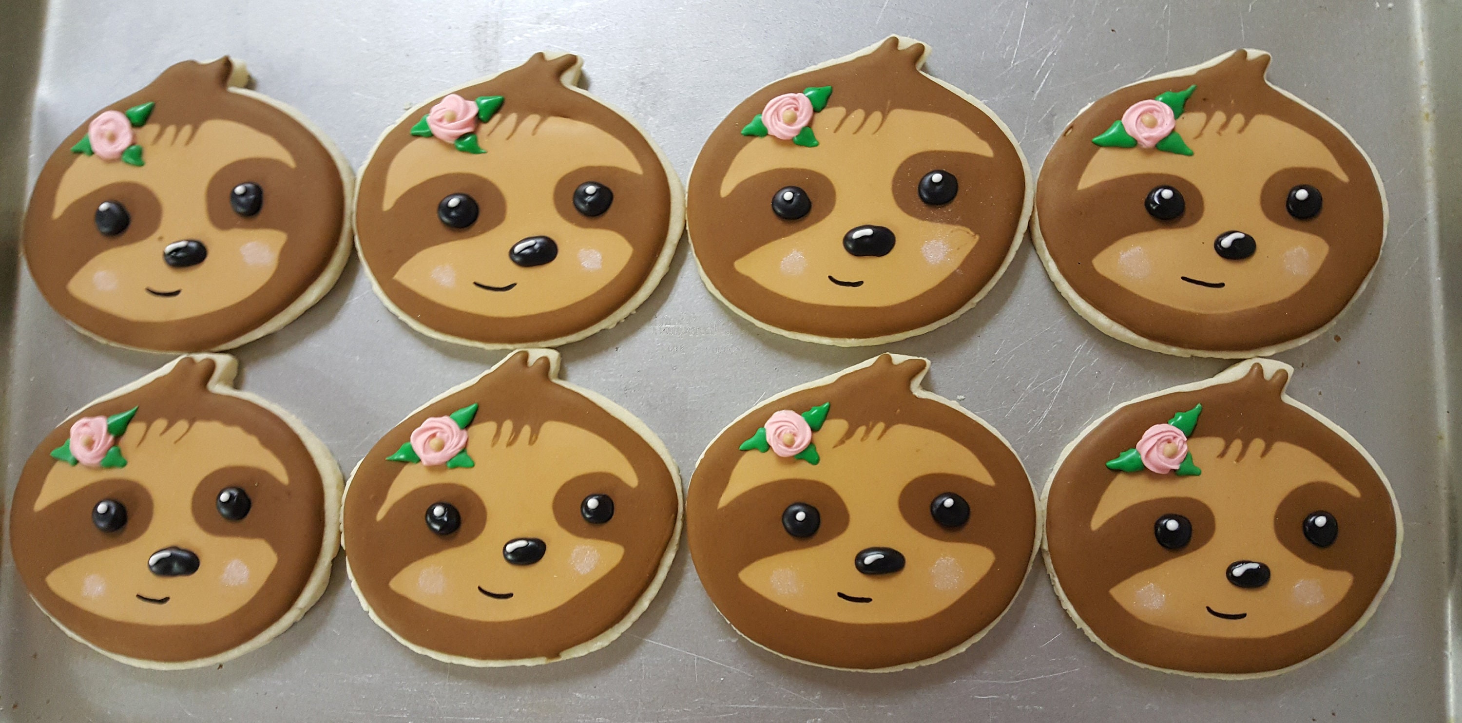 Sloth Variety Decorated Cookies Etsy