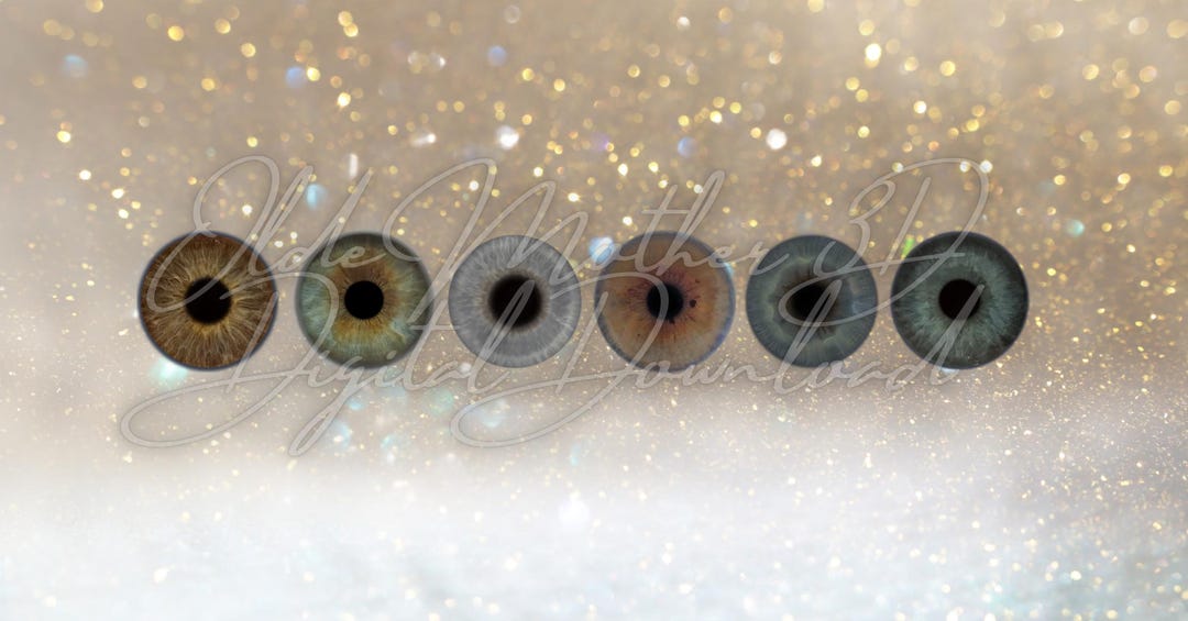 Realistic Irises | Printable Digital Download | Doll &amp; Prop Eyes ...