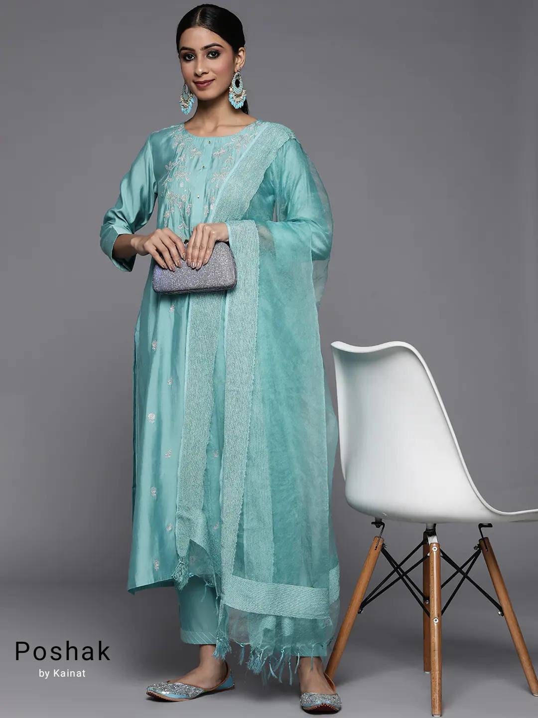 BLUE KURTA SET