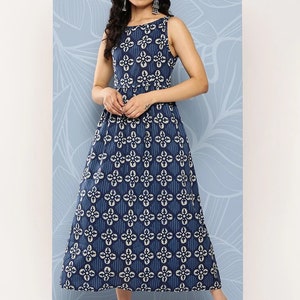 Boat neck designs for cotton dress top