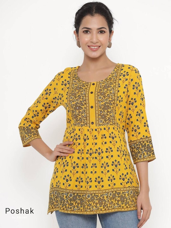 Buy Classic Rayon Solid Short Kurtis For Women Online In India At  Discounted Prices