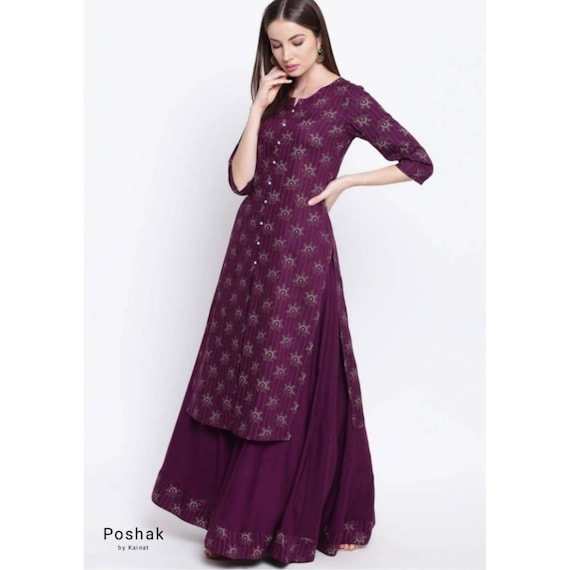 kurta top with skirt