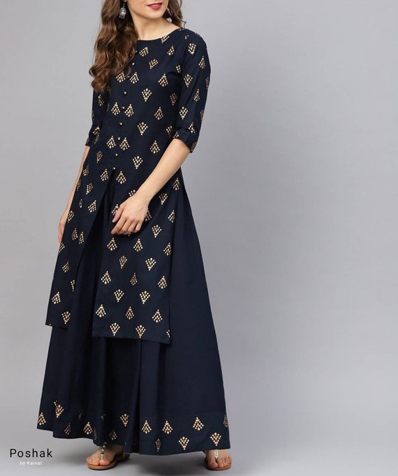 Buy Cowl Neck Kurti Set Online for Women by RUHR INDIA - 4073366