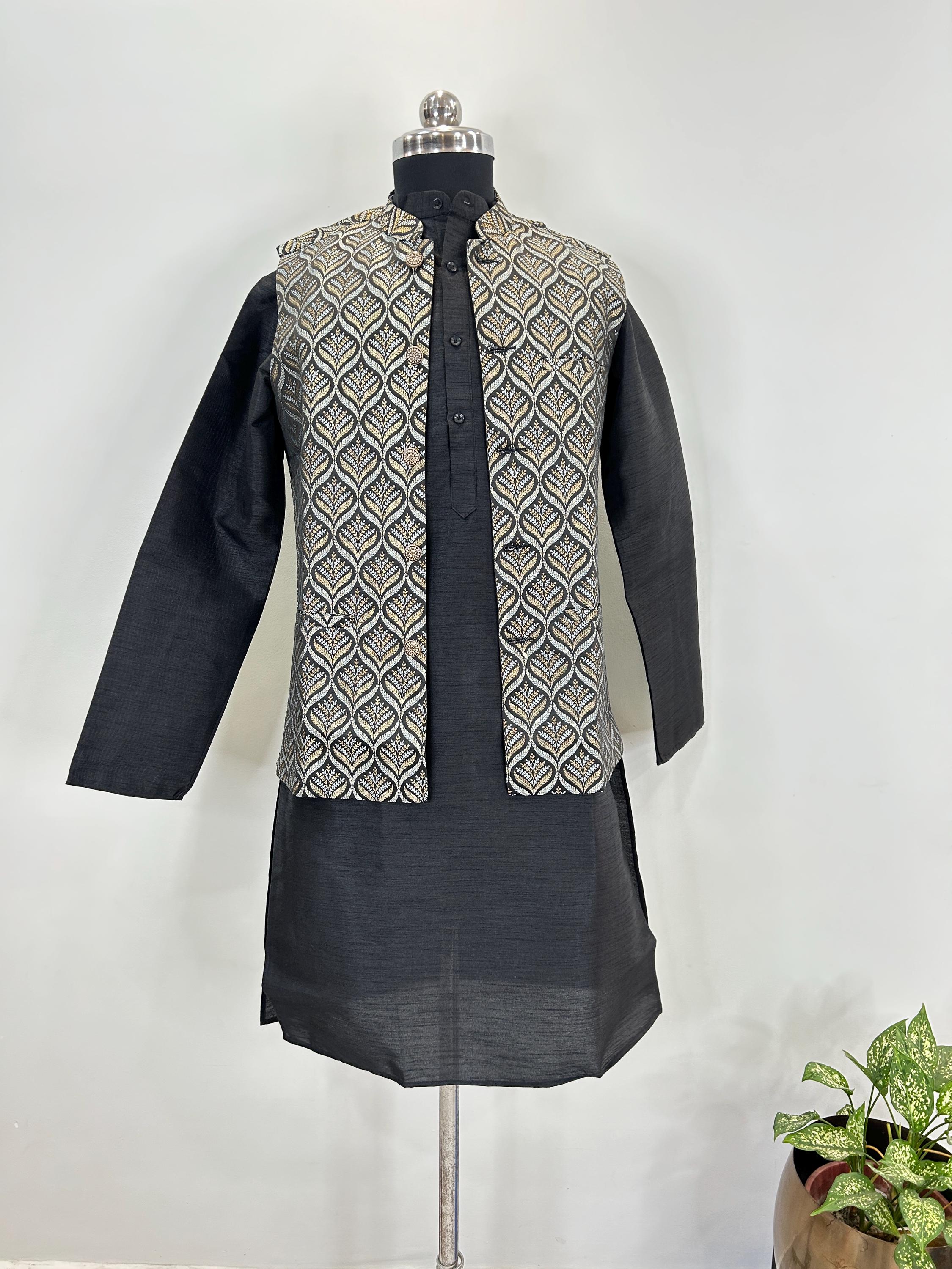 Silver Kurta Pajama Men