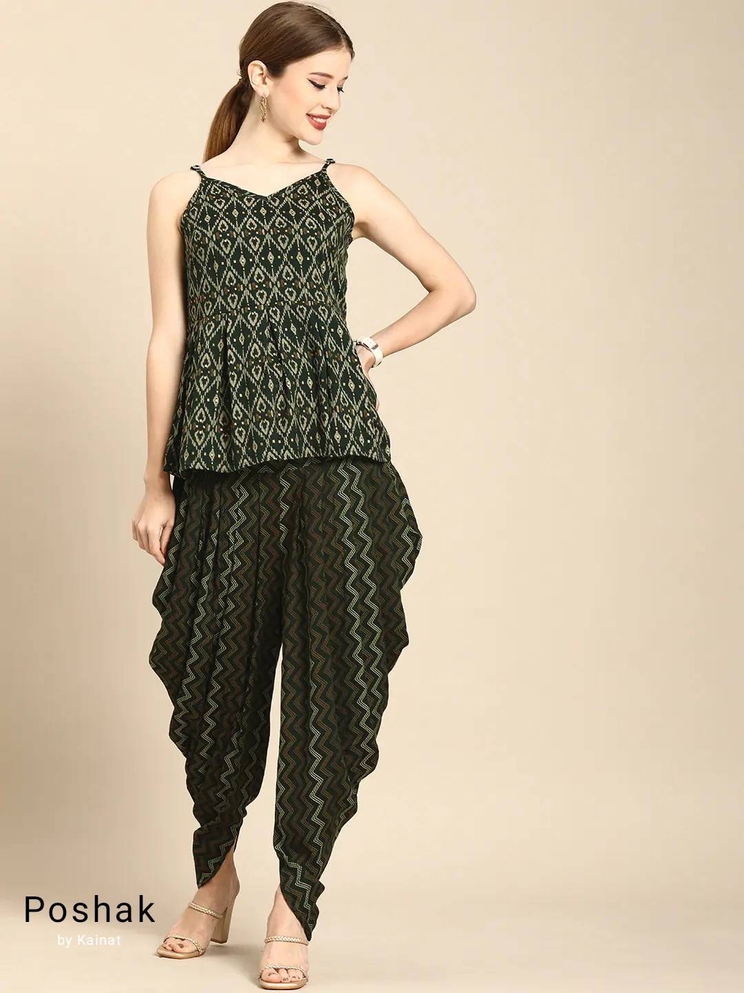 Jaipur Block Printed Periwinkle Sleeveless Pure Cotton Short Kurti –  kottonglitters