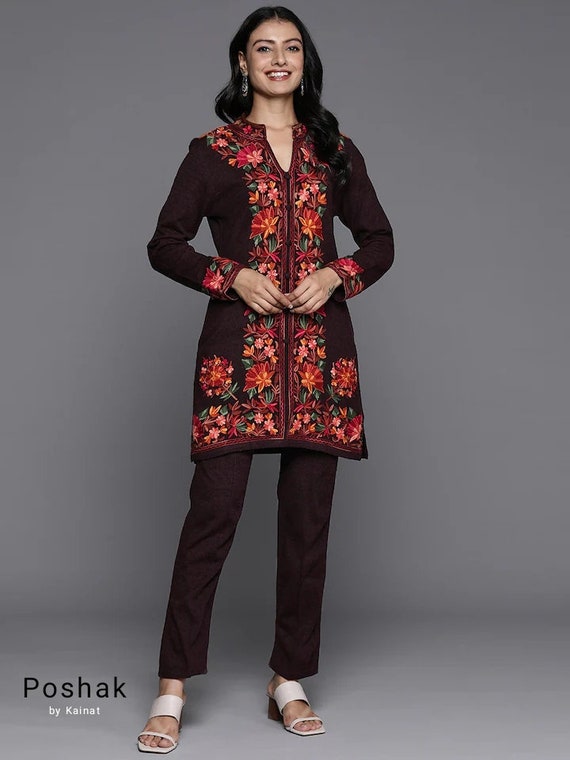 Buy Women Ethnic Wear Online - Woollen Kurtis, Velvet Kurtis, Winter  Shawls, Indo Western & Ethnic Wear Stor… | Ethnic wear indo western, Kurti  designs, How to wear