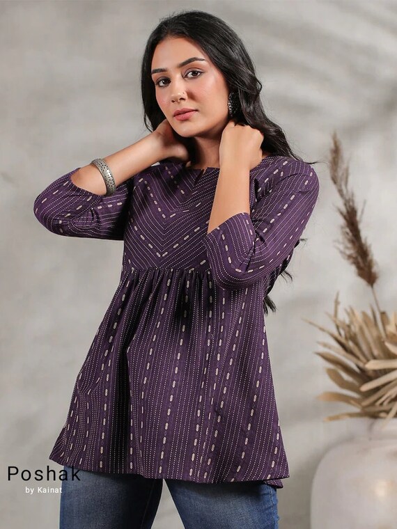Cotton a shop line kurtis