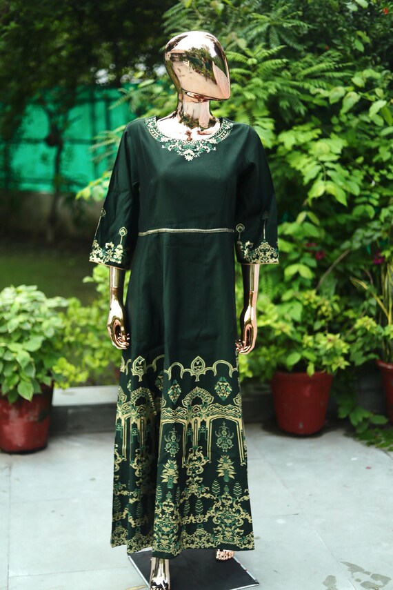 maxi indian party wear dresses for women Maxi Dress for Women - Green & White Anarkali Kurta - Indian Party Wear -  Dresses for Women - Kurtis for Women - Bridesmaid Dress