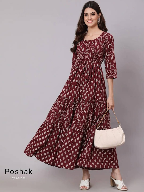 Cotton maxi best sale kurtis