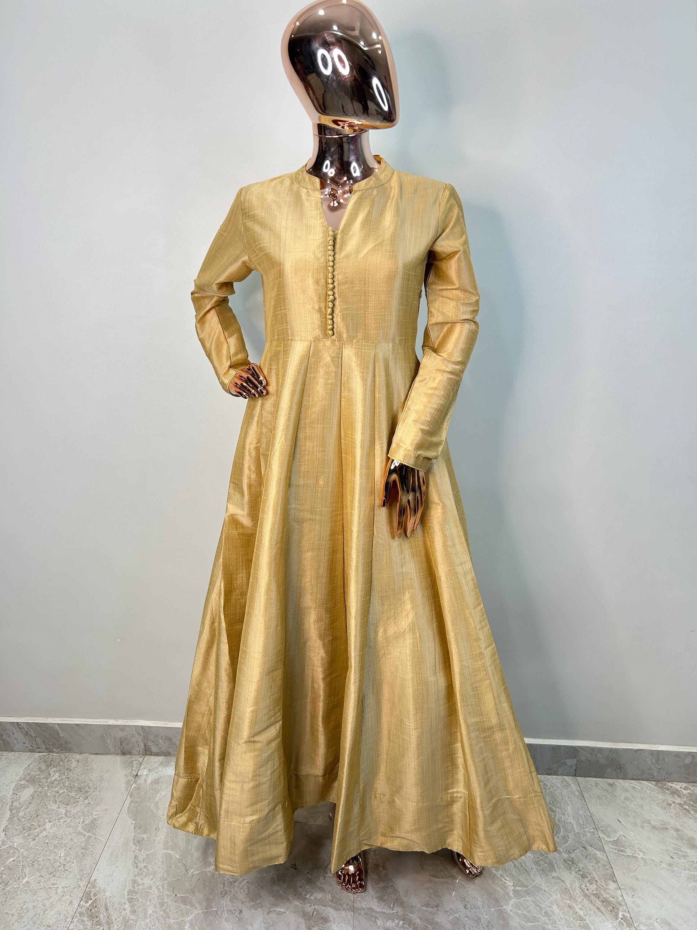 silk plain anarkali dress Trendy Fashion Navy Blue Satin Silk Plain Anarkali Suit LSTV117074