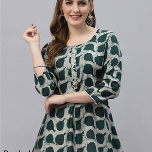 Womens Short Kurtis Etsy UK